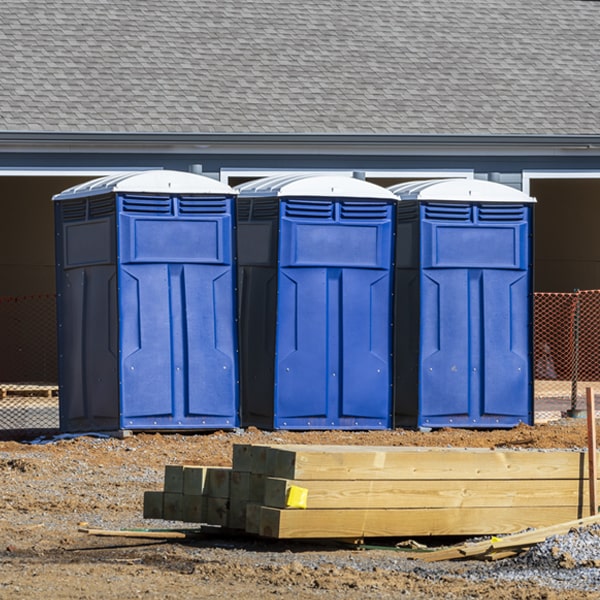 how often are the porta potties cleaned and serviced during a rental period in Homedale ID